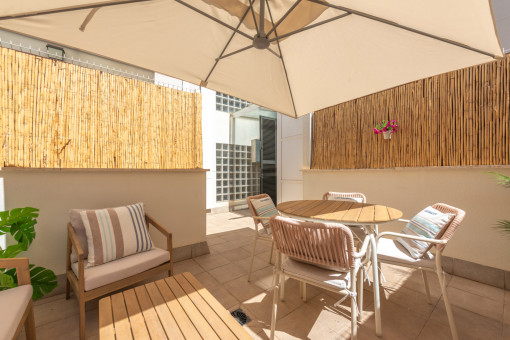 Terraza privada para tomar el sol