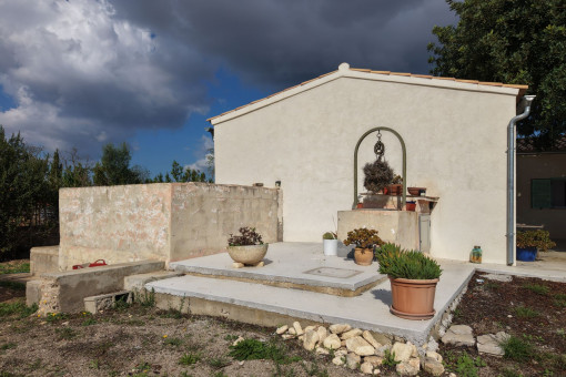 Terraza de piscina