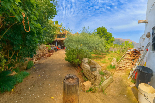 Zona ajardinada del nivel inferior