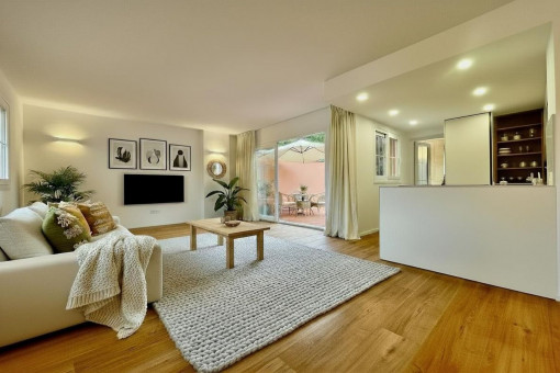 Render del salón comedor