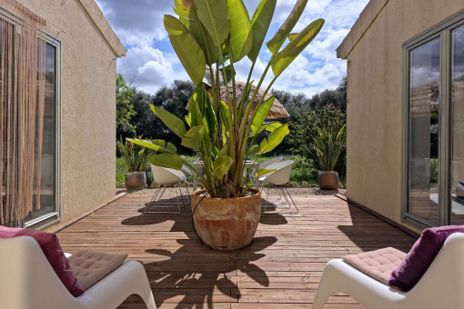 Terraza orientada al sur