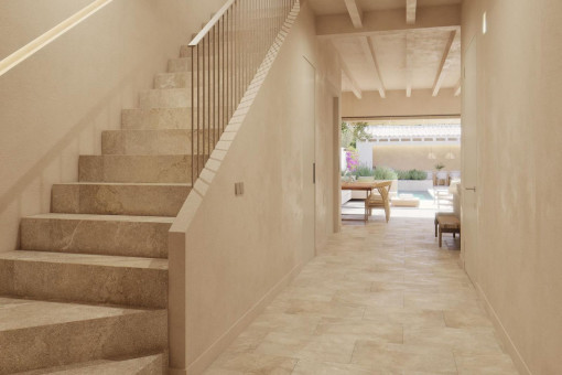 Escaleras y ascensor