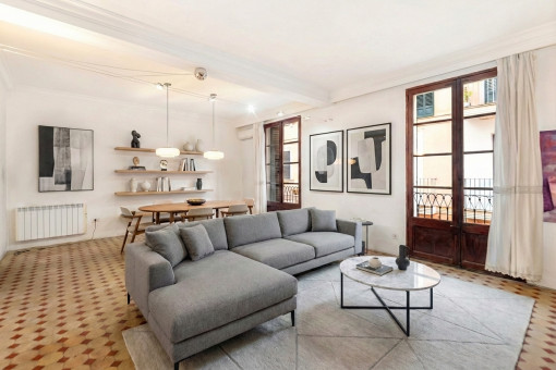En el centro del casco antiguo de Palma - Amplio piso con auténtico encanto mallorquín