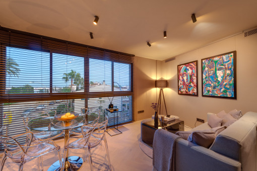 Concepto de iluminación acogedor