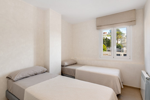 Uno de los cuatro dormitorios