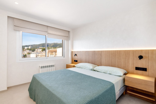 Uno de los cuatro dormitorios