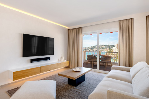 Comedor con vistas al mar