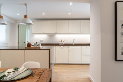 Cocina moderna abierta