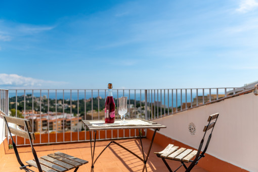 Azotea con vistas al mar