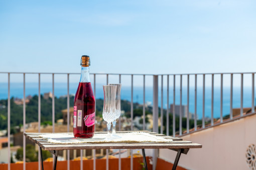 Terraza con vistas al mar
