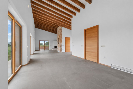 Cocina con preinstalacion para isla de cocinar