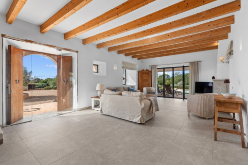 Zona de estar en la entrada