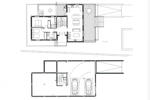 Plano de la planta baja y el sotano