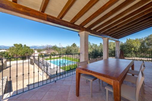 Vista desde la terraza inferior