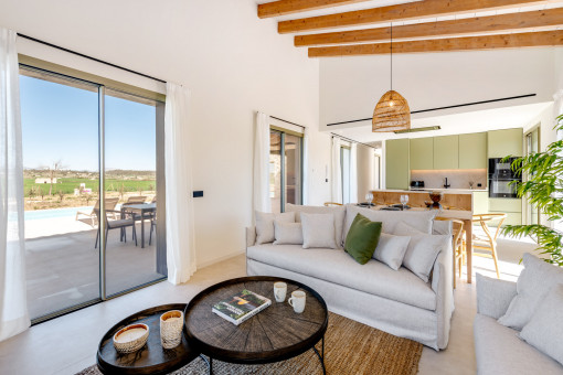 Salón-comedor de concepto abierto