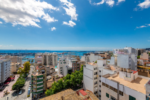 Terraza con privacidad y vistas despejadas hasta el mar