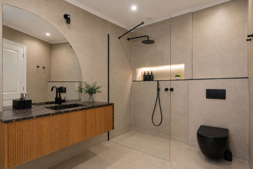 Baño moderno con ducha