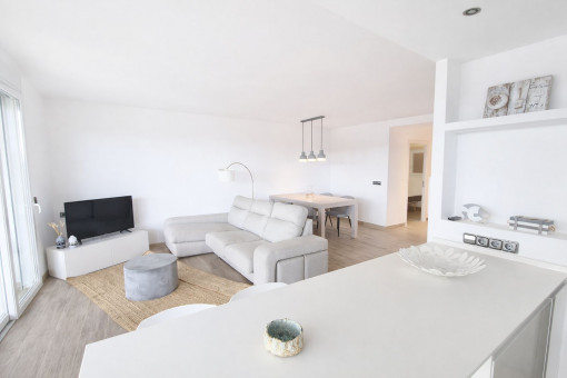 Cocina y sala de estar