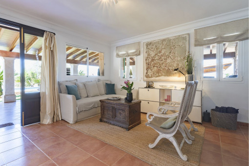 Living space with exit to the terace