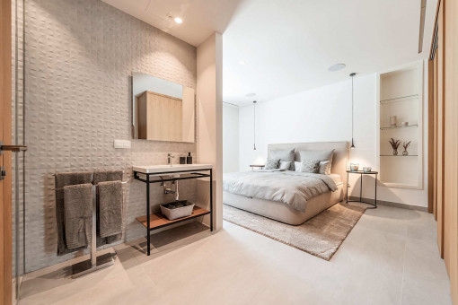 Uno de los cuatro dormitorios