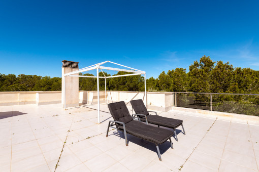 Gran terraza en la azotea