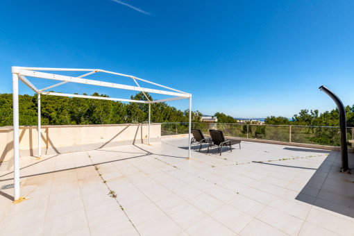 Gran terraza en la azotea