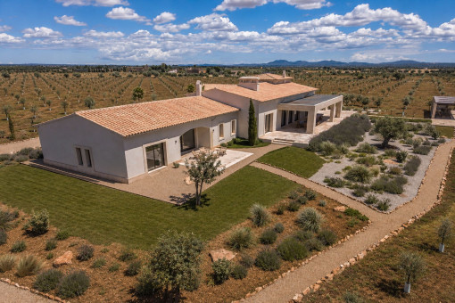 Vista aérea de la finca