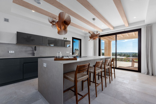 Cocina de diseño de alta calidad con electrodomésticos Gaggenau