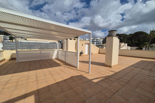 Azotea privada con pergola