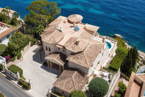 Villa con vistas despejadas al mar