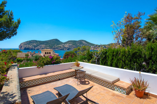 Terraza con vistas al mar