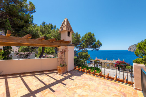Terraza con impresionantes vistas al mar