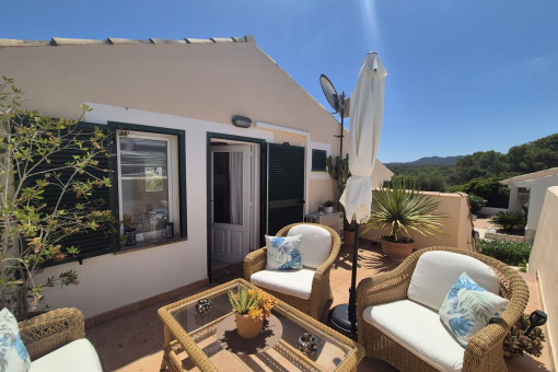 Terraza en la azotea con zona chill-out