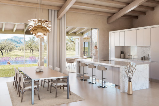Cocina y comedor