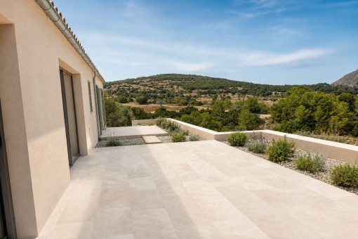 Terraza con amplias vistas al paisaje