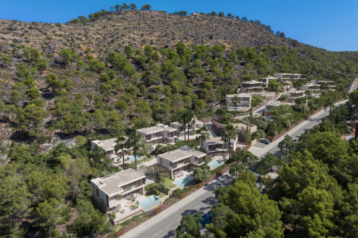 Vista general de las villas 