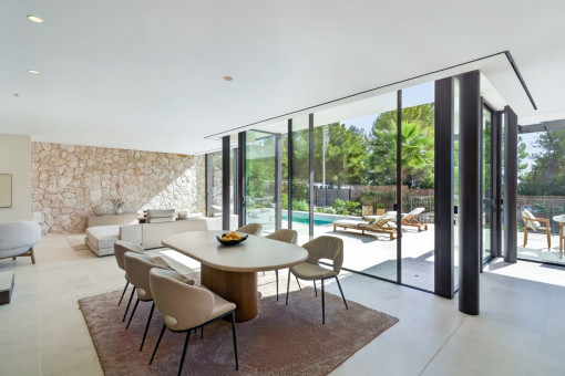 Luminoso salón-comedor 
