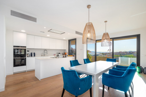 Espacio abierto de salón-comedor
