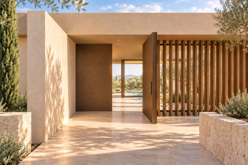 Entrada del chalet