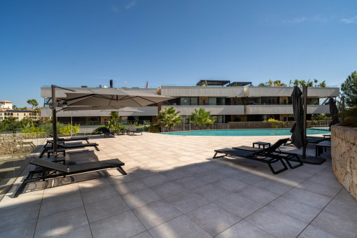 Spacious sun terrace