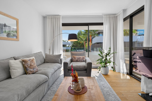 Bright dining area