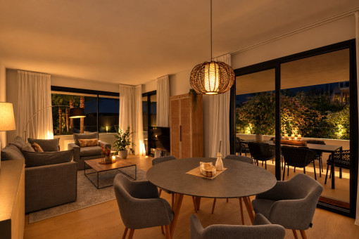 Cosy evening atmosphere