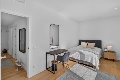 One of four bedrooms
