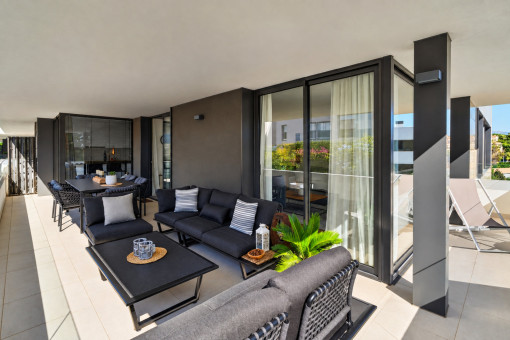 Spacious terrace
