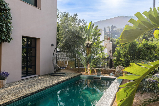 Terraza de la piscina