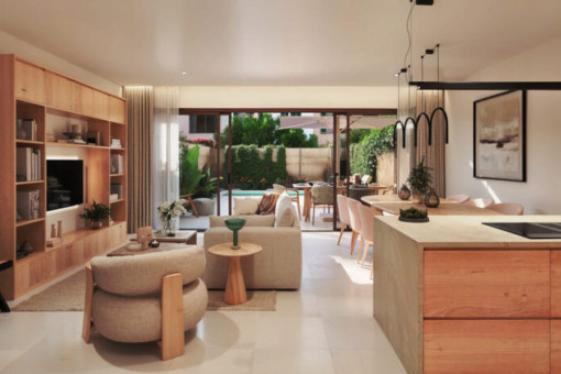 Salón con vistas al jardín