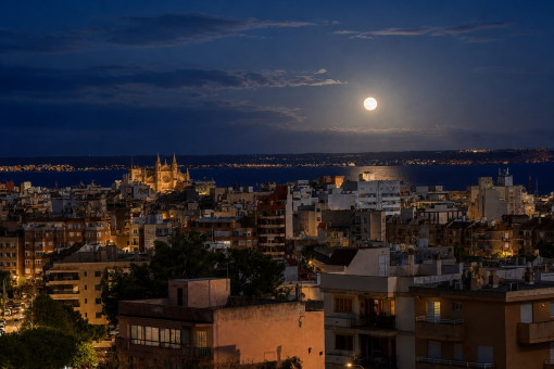 Vista panoramica de noche 