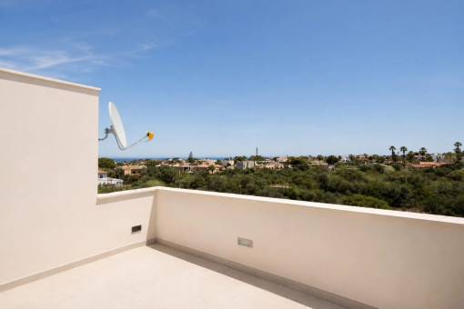 Terraza con vista al mar
