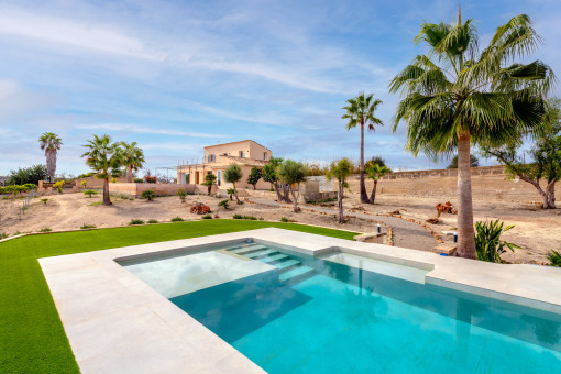 Piscina con terraza